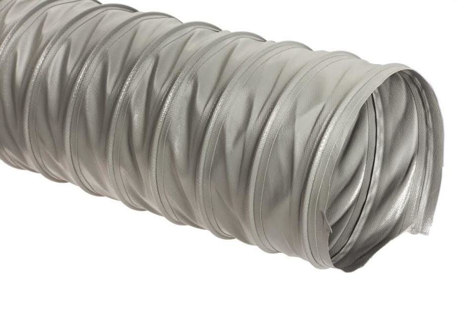 Промышленный аспирационный шланг DELTA TOOLS (гибкий рукав) Vinil d 120 мм (серый)